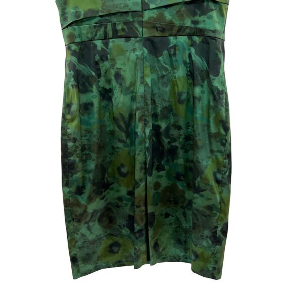 NWOT Kay Unger New York women’s sleeveless V neck satin midi cocktail dress - Picture 7 of 9